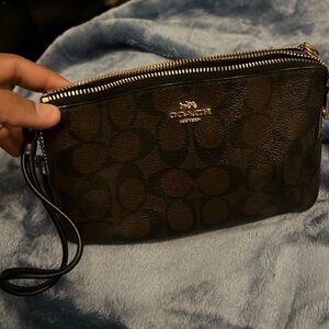 Coach large wallet wristlet